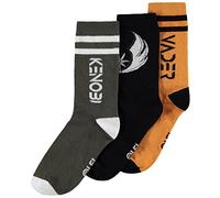 Obi Wan Kenobi Crew-Socken für Herren (3er-Pack), 43/46