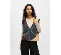OBJECT - Bekleidung Objzena Knit S/L Re Vest 141 - Grau - Größe XL