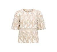 Object Mya Kurzarm-bluse 40 Humus / Cloud Dancer