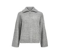 OBJECT - Bekleidung Objdiana Ls Re Zip High Neck Knit Noos - Grau - Größe M