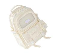 Obotsnoi Ita Bag Rucksack, transparente Nadeln, Display-Rucksack mit Einsätzen für Schule, Konzerte, Anime-Display, Umhängetasche, Handtasche, Ita-Tasche, Rucksack, beige, Mass Beauty