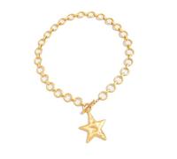 Obotsnoi Stilvoller Anhänger Schlüsselbeinkette Stern Charm Halskette leicht 45 cm Kette für sie bequem für den täglichen Gebrauch Glaube Liebe Symbol Schmuck, One Size, Wie beschrieben, Wie