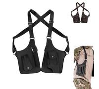 ocalil Doppel-Schulter-Achseltasche, 2025 neue Herren, Anti-Diebstahl, Unterarm-Geldbörse, Tasche, Holster, Telefon, Freizeit, doppelte Schultertasche, Schwarz