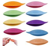 Occhi Schiffchen Kunststoff,9 Stück Occhischiffchen Tatting Shuttle Weaving Tool, Bunte Tatting Shuttle,Stricknadeln Big Eye Nadeln Occhischiffchen,für Hand Herstellung Kunst Werkzeug