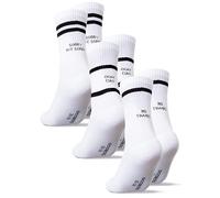 Occulto Damen & Herren Statement Tennis Socken 3er Pack (Modell: Leo) Ciao 43-46