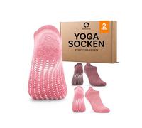 Occulto Damen & Herren Yoga Socken 2er Pack, 4er Pack (Modell: Mady) 2 Paare | Pink-Rot 35-38