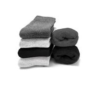 Occulto Damen Warme Thermosocken 80% Baumwolle 6er Pack (Modell: Smilla) Grau Mix 35-38