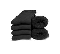 Occulto Damen Warme Thermosocken 80% Baumwolle 6er Pack (Modell: Smilla) Schwarz 35-38