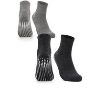 Occulto Herren Stoppersocken 2er Pack, 4er Pack (Modell: Andi) 2 Paar - Schwarz Grau 39-42