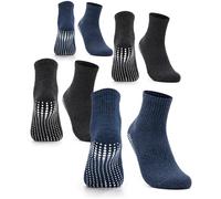 Occulto Herren Stoppersocken 2er Pack, 4er Pack (Modell: Andi) 4 Paar - Schwarz Navy 43-46