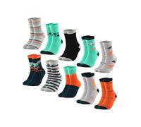 Occulto Jungen & Mädchen Motiv Socken 10er Pack (Modell: Fantasia) Dschungel 31-34