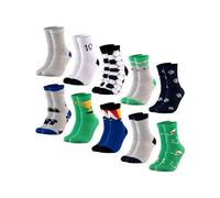 Occulto Jungen & Mädchen Motiv Socken 10er Pack (Modell: Fantasia) Fussball 31-34