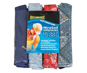Occunomix 940-BDN Miracool Kühlendes Halstuch, Denim, Blau, Pack of 100, verschiedene Farben, 100