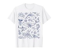 Ocean Life Sea Aesthetic Delphin Beach 90er Jahre Vintage Grafik T-Shirt