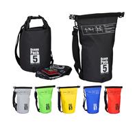 relaxdays Packsack »Ocean Pack 5L wasserdicht«, Schwarz