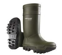 OCEAN Unisex Dunlop Purofort Thermo+ Gummistiefel, Arbeit Stiefel, saftety, dunkel Olive, 45.5 EU