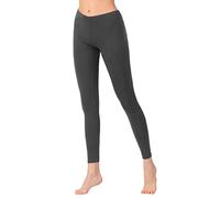OCERA Damen Leggings Lang aus atmungsaktiver Viskose Grau Gr. XL (48/50)
