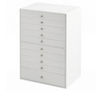 Ochama Schmuckbox mit Schubladen, geräumige Schmuckaufbewahrung, Schmuckkasten modern für Schlafzimmer, Geschenkidee, Weiß