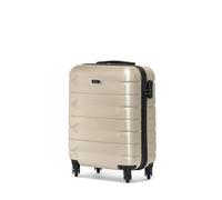 OCHNIK Handgepäck Kabinenkoffer | Hartschalenkoffer | Farbe: Beige | Größe: S | 56x37x23 cm | Reise-Koffer mit 4 Rollen | Trolley | Langlebig | Mit ABS | Numerische Sperre | Fassungsvermögen 39 L
