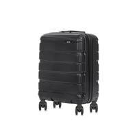 OCHNIK Handgepäck Koffer | Hartschalenkoffer | Material: PC | Farbe: Schwarz | Größe: S | Maße: 55×40×23 cm| Volumen: 35 l | 4 Rollen | Teleskopstange aus Aluminium