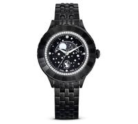Octea moon Uhr, Schweizer Produktion, Mond, Metallarmband, Schwarz, Schwarzes Finish OS