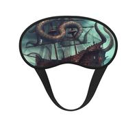Octopus Schlafmaske für Damen und Herren, weiche und bequeme Schlafmaske, Verdunkelung, Augenabdeckung für Reisen, Yoga, Nickerchen, Schichtarbeit
