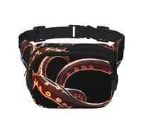 Octopus Tentakel bedruckte multifunktionale Hüfttasche, Unisex, trendige Kuriertasche, Reise-Sport-Aufbewahrungstasche