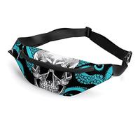 Octopus Tentakel und Totenkopf Bauchtasche, Erwachsene Kinder Sport Hüfttasche für Männer und Frauen, Octopus Tentakel und Totenkopf, Einheitsgröße