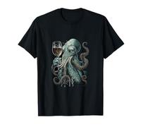 Octopus Tentakel Weintrinken T-Shirt