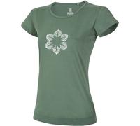 Ocun Classic Organic Flower Damen T-Shirts gruen Größe XL Lifestyle Hautfreundlich