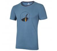Ocun Herren Classic Organic Rainbow Rocket T-Shirt (Größe S, blau)