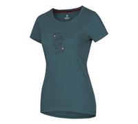 Ocun Damen Classic T-Shirt, Petrol Mediterranea Queen, M
