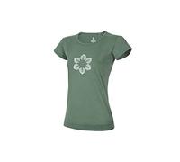 Ocun T‑Shirt Classic T Organic Damen Flower – Green Duck Größe M