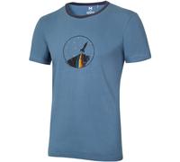 Ocun Herren Classic Organic Rainbow Rocket T-Shirt (Größe S, blau)