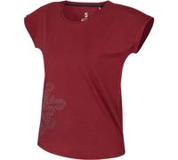 Ocun Kimo T Leafs Damen T-Shirts rot Größe XL Bouldern | Sportklettern | Lifestyle Atmungsaktiv