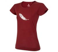 Ocun - Women's Classic T Organic Feather - T-Shirt, Gr. M, rot (WineSyrah)