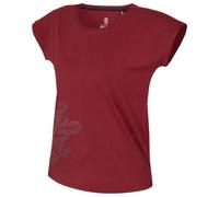 Ocun - Women's Kimo T Leafs - T-Shirt, Gr. L, rot (RedOxblood)