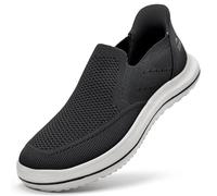 ODCKOI Sneaker Herren Hands Free Slip on Schuhe Herren Bequeme Ohne Schnürsenkel Turnschuhe Casual Gym Joggingschuhe Schwarz und Weiß 41