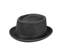 Stetson Odenton CO/PE Pork Pie mit UV-Schutz, Anthrazit (1) 54-55 cm (S)