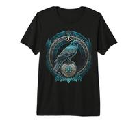 Odins Rabe Odin's Raven Wikinger Midgard Thor Walhalla Premium T-Shirt