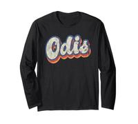 Odis Personalisiertes Namensshirt Custom Lettering 70er Jahre Langarmshirt