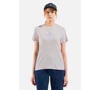 Odlo Ascent Merino 160 Tree Logo T-Shirt für Damen - Wandern - beige, XS