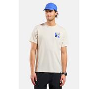 Odlo Cotton Blend Odlo Flags T-Shirt für Herren - Wandern, Casual Comfort - beige, M
