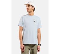 Odlo Cotton Blend Odlo Flags T-Shirt für Herren - Wandern, Casual Comfort - blau, XXL