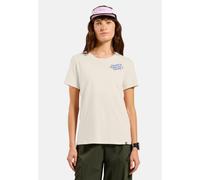 Odlo Cotton Blend There's More Out There T-Shirt für Damen - Wandern, Casual Comfort - beige, L