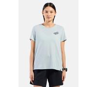 Odlo Cotton Blend There's More Out There T-Shirt für Damen - Wandern, Casual Comfort - blau, XL
