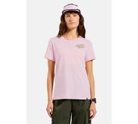 Odlo Cotton Blend There's More Out There T-Shirt für Damen - Wandern, Casual Comfort - pink, XS