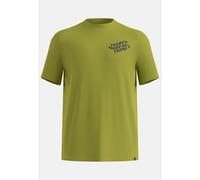 Odlo Cotton Blend There's More Out There T-Shirt für Herren - Wandern, Casual Comfort - grün, XL