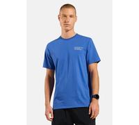 Odlo Cotton Blend Unlimited T-Shirt für Herren - Wandern, Casual Comfort - blau, M