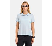 Odlo Cubic Light Poloshirt für Damen - Wandern, Casual Comfort - blau, XS
